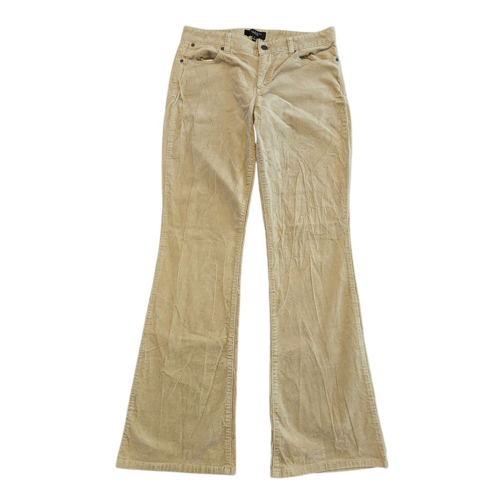 Talbots Pants Women's 6 Tan Beige Western‎ Bootcut Corduroy Ribbed Pants Boho